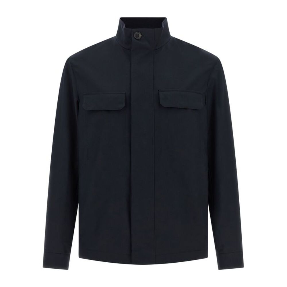 ZEGNA Blue Polyester Men's Jacket